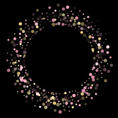 Rose gold fashionable confetti simple background