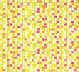 Pink and Yellow Checkerboard 