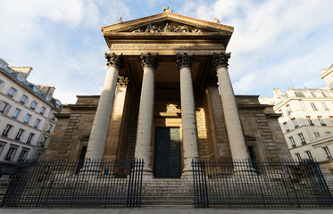 The Notre Dame de Lorette is a neoclassical church in the 9th arrondissement of Paris. France.