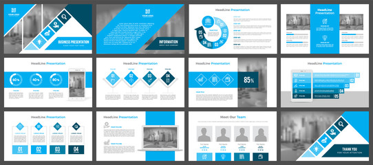 Presentation templates, corporate. Elements of infographics for presentation templates. Annual report, book cover, brochure, layout, leaflet layout template design.