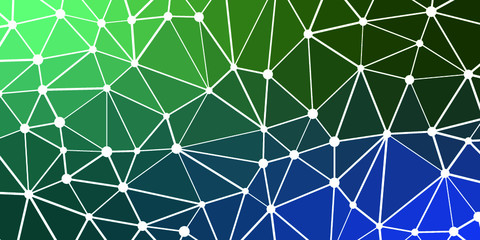 Abstract Low Polygon gradient Network Internet Generative Art background illustration Lowpoly