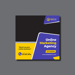 Corporate web banner or flyer social media post template