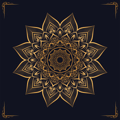 Luxury mandala background with golden arabesque pattern arabic islamic design