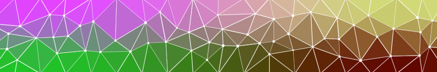 Abstract Low Polygon gradient pink green red yellow Network Internet Generative Art background illustration Lowpoly