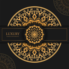 Luxury mandala background with golden arabesque pattern arabic islamic design