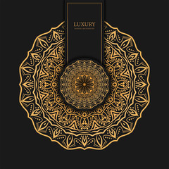 Luxury mandala background with golden arabesque pattern arabic islamic design