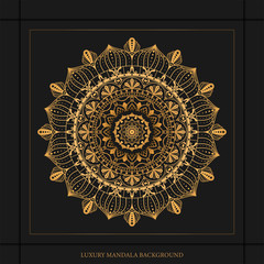 Luxury mandala background with golden arabesque pattern arabic islamic design