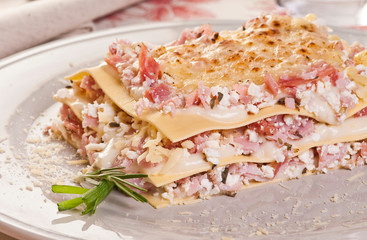 Lasanha de calabresa