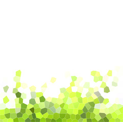 The abstract green geometry of the spring