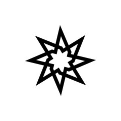 Abstract Star logo design vector