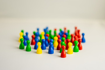 diversity with colorful meeple 