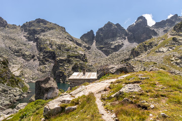 Landscape around The Scary Lake, Rila Mountain, Bulgaria