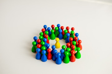 diversity with colorful meeple 