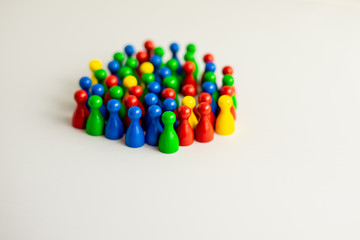 diversity with colorful meeple 