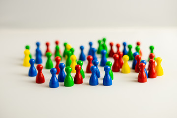 diversity with colorful meeple 