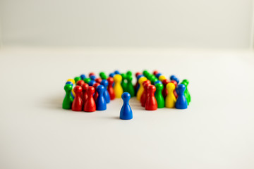 diversity with colorful meeple 