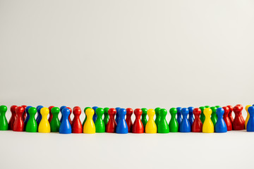 diversity with colorful meeple 
