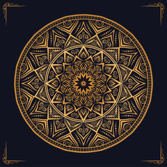 Luxury mandala background with golden arabesque pattern arabic islamic design