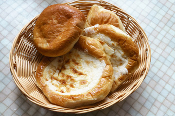 pastry with cottage cheese