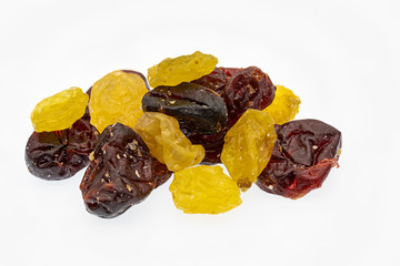 Getrocknete Sultanienen und Cranberries als Hinrnnahrung