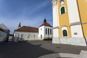 Fototapeta premium Cathedral Basilica of Szekesfehervar, Hungary.