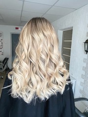 Long blond hair with balayage 