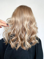 Long blond hair with balayage 