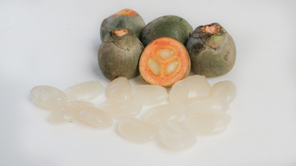 Arenga pinnata is an economically important hairy palm originated in tropical Asia, often made into sweet fur. Popular for baking	