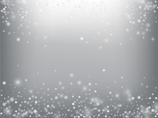 Winter Holidays Falling Snow Vector Background. 