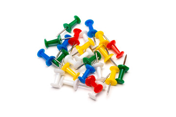 stationery buttons on a white background