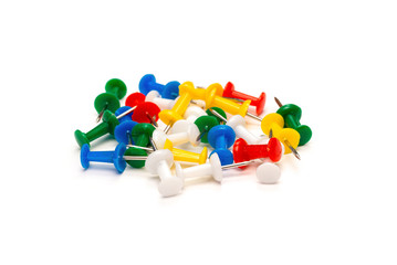 stationery buttons on a white background