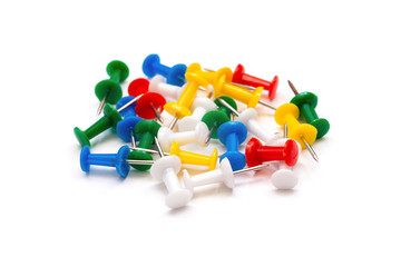 stationery buttons on a white background