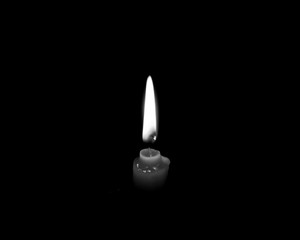 B&W candle