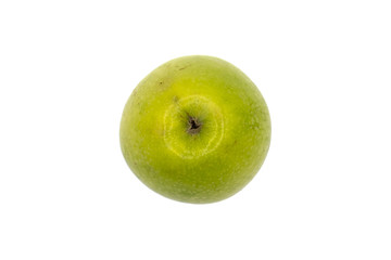 fresh green apple isolated on white background