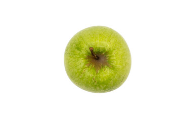 fresh green apple isolated on white background