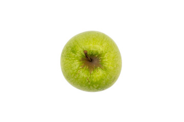 fresh green apple isolated on white background