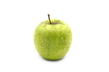 fresh green apple isolated on white background