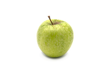 fresh green apple isolated on white background