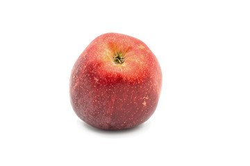 fresh red apple isolated on white background