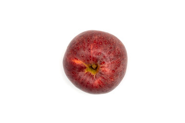 fresh red apple isolated on white background