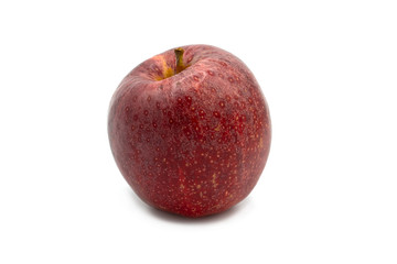 fresh red apple isolated on white background