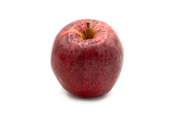 fresh red apple isolated on white background