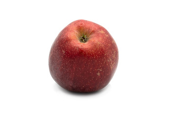fresh red apple isolated on white background