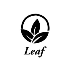 leaf icon vector - illustration