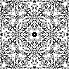 Fototapeta premium Abstract background ornament illustration. Vector textile print for bed linen, jacket, package design, fabric and fashion concepts. Seamless pattern with flowers