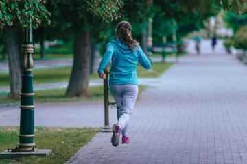 Athletic female runner