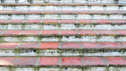 background wallpaper-close up of vintage outdoors stairs made from red Spanish tiles