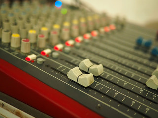Sound audio mixer control by the stage