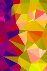 Fototapeta premium Yellow vivid polygonal vector background. geometric vector illustration. creative design template