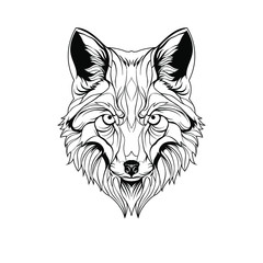 vector image of a wolf